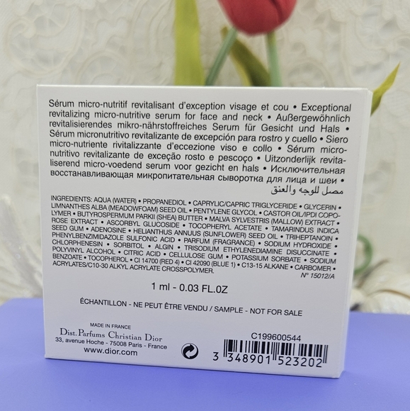3X DIOR PRESTIGE Serum Sample - La Micro-Huile de Rose Advanced Serum 1ml - Picture 4 of 4